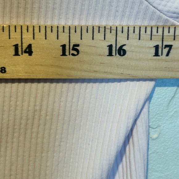 ATHLETA Women's Light Pink Ribbed Turtleneck Long Sleeve Top Size L - Picture 6 of 7